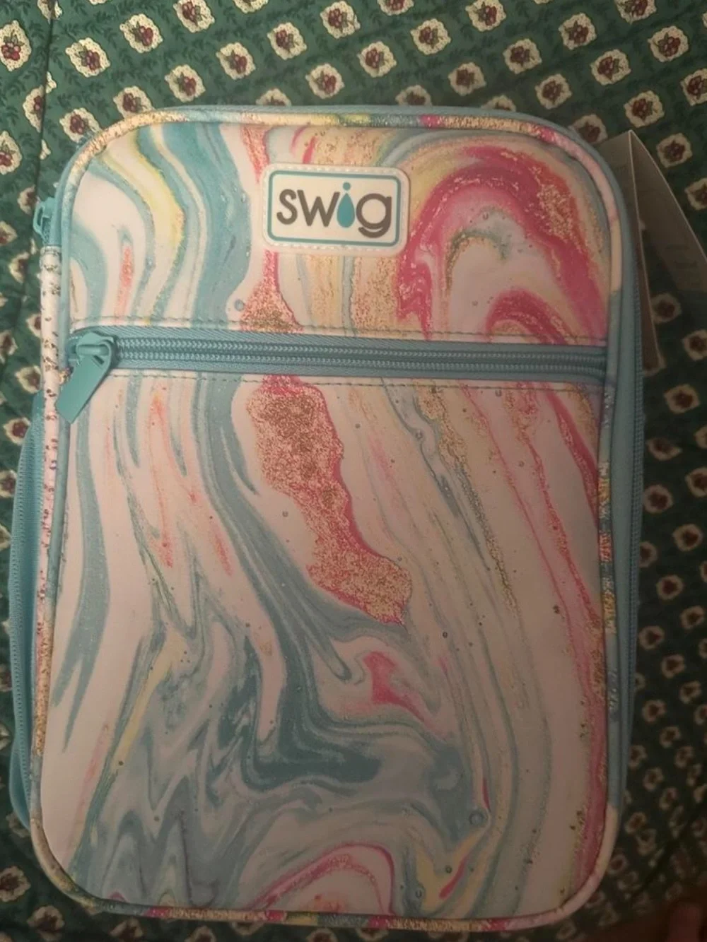 Swig Life Marble Print Cosmetic Bag in Multicolor